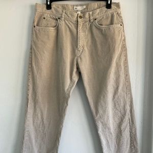 Men’s J Crew khaki cordouroy pant 36x34